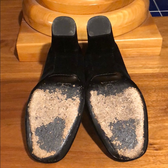 Dries Van Noten Velvet Black Block Heels 38M Euro - Picture 7 of 13